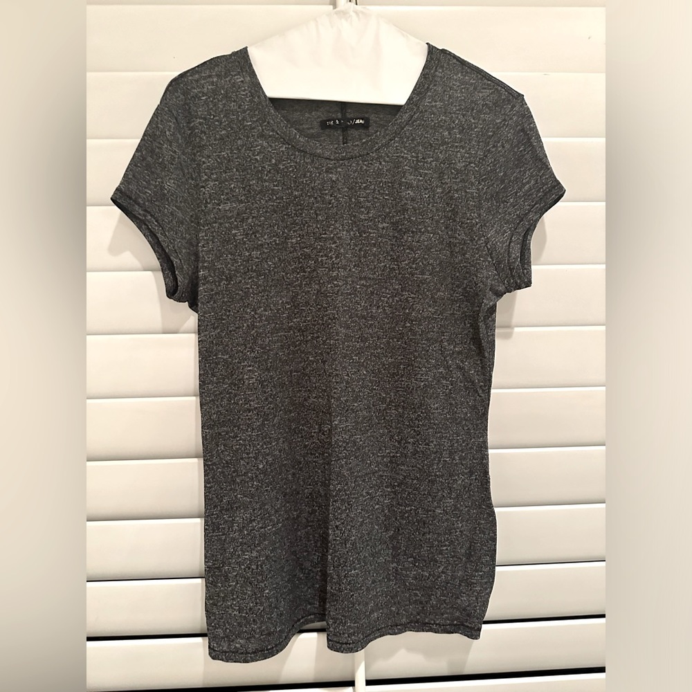 Rag & Bone Black Marled Tee